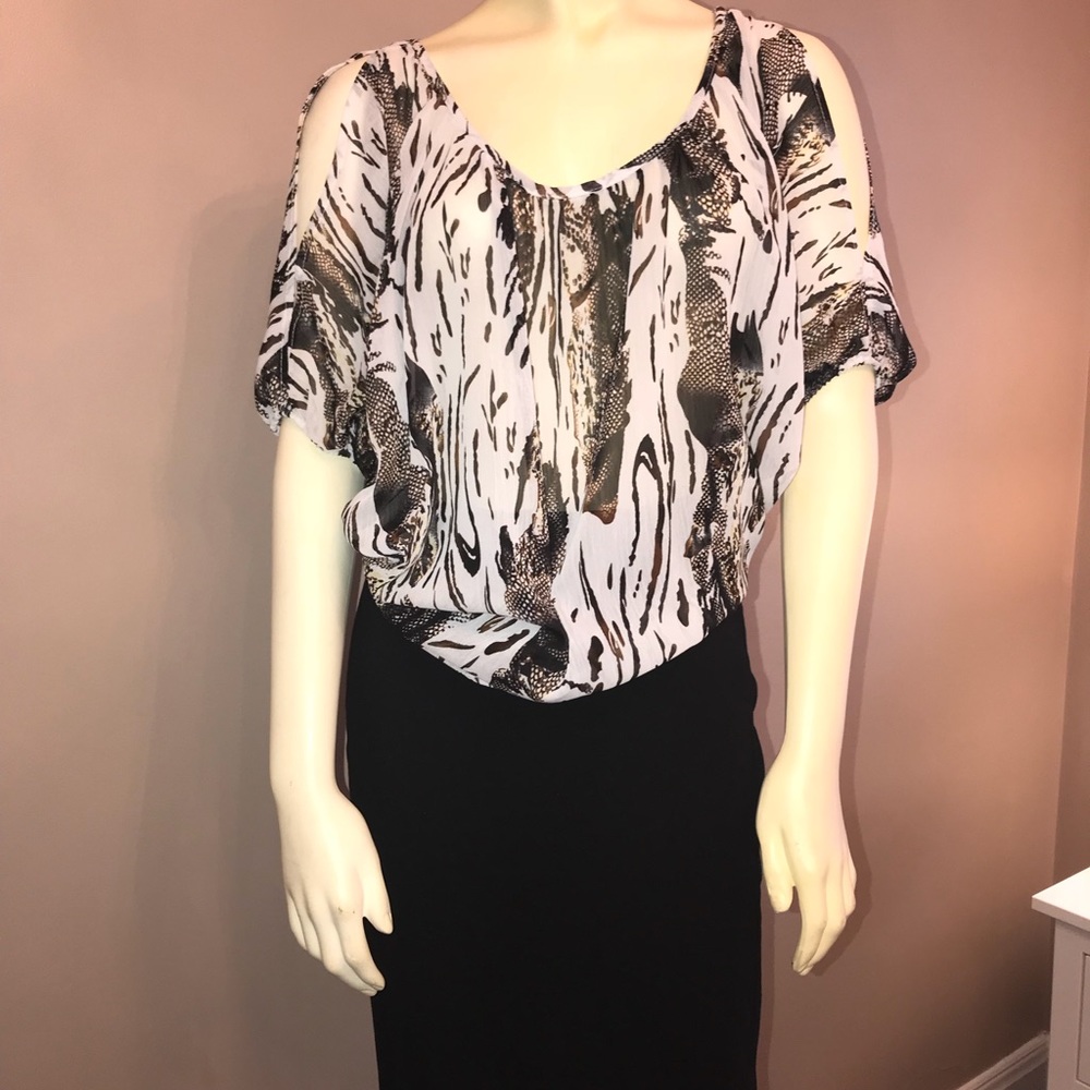 H & M cold shoulder blouse.